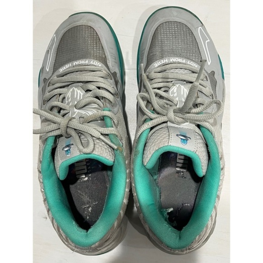 Puma LaMelo Ball MB.01 Lo UFO Grey Teal Basketball‎ Mens Shoes Size 10.5
